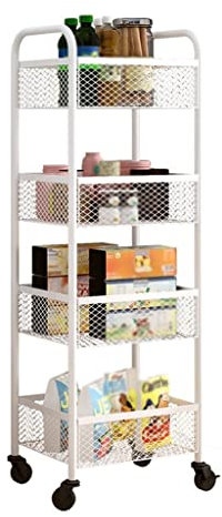 Générique Chariot de Camping Pliable à roulettes, Chariot de Camping Portable, Chariot de Rangement Coulissant : Chariot Utilitaire Roulant à 3 Niveaux pour Salle de Bain, Cuisine et Plus, Assemblage
