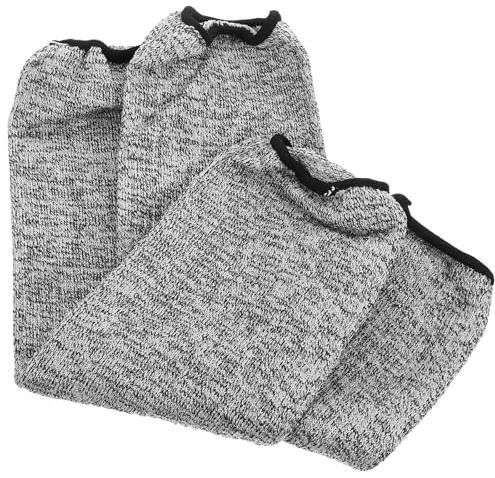 Toyvian Manchons de Protection pour Avant-bras en Hppe Résistants aux Coupures Niveau 5, Confort Maximal pour Industries et Travail du Bois