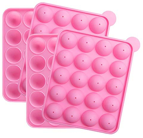 Stampi Cake Pop Silicone Lollipop Stampo con Bastoncini 20 cavità per Lollipop, Lecca Lecca, Cake Pops, 2 Confezioni