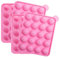 Moules à Cake Pop Silicone, Moule à Sucettes avec Bâtonnets 20 de Cavité pour Cake Pops, Sucette, Sucettes à Gâteau, 2 Paquets