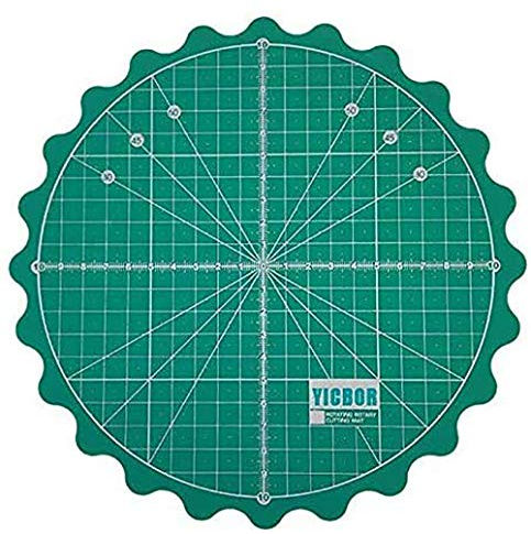 YICBOR Tappetino da taglio rotante autorigenerante per ufficio, scuola, trapuntatura, artigianato con carta, artigianato con argilla, artigianato artistico (verde)