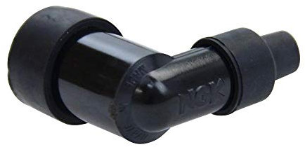 Oldtimer Zündkerzenstecker ohne Widerstand 90° NGK LZFH kompakt schwarz