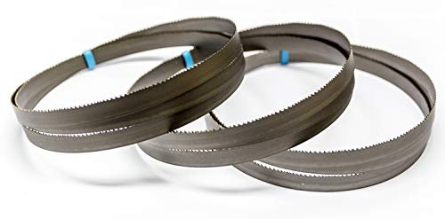 Lot de 3 lames de scie à ruban M42 HSS bi-métal 2080 x 20 x 0,9 mm avec 8/12 dpp