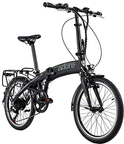 Adore Alu E-Faltrad 20' Cologne E-Bike schwarz 250 Watt Li-Ion 36V/10 Ah 6-Gang