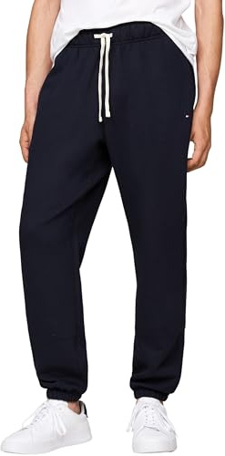 Tommy Hilfiger Uomo Pantaloni da Jogging Essential Fleece con Coulisse, Blu (Desert Sky), M