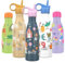 SHO Kinderflasche – Original 2.0 – ultimative isolierte, doppelwandige Edelstahl-Vakuumflasche und Wasserflasche – 12 Stunden heiß und 24 Stunden kalt – 260 ml – BPA-frei (375 ml, Zirkustiere mit Stro