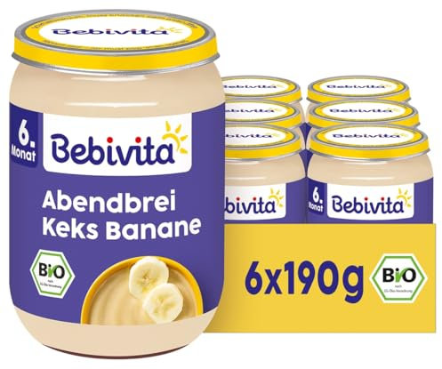 Bebivita Abendbrei Keks-Banane, 190g 6er Pack (6x190g)