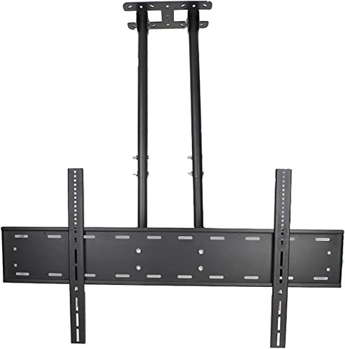Supporto TV sospeso, Supporto TV a soffitto Multifunzione a Doppio palo Schermo Singolo, TV Piatte e Curve 60-100 Pollici Fino a 100 kg, Supporto TV con Diversi Modelli.