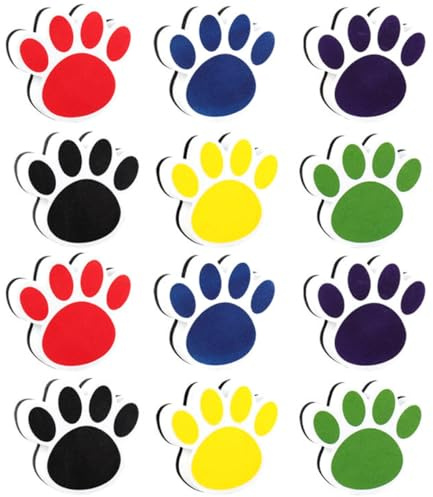 COHEALI Gomme Cancellabili a Secco Magnetiche per Lavagna Bianca Set da 12 Pezzi Spugna EVA Colori Vivaci Accessori per Ufficio Scuola e Casa Riutilizzabili e Facili da Pulire