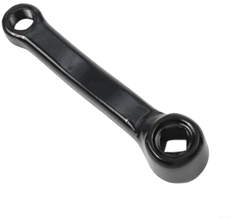 Honseadek Manivelle de remplacement pour vélo 127 mm – Pédalier carré conique en fer pour vélo d'intérieur et de fitness (manivelle gauche)