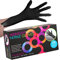FRAMAR Einweghandschuhe Schwarz - Einmalhandschuhe M, Nitrilhandschuhe M, Handschuhe Einweg M, Mechaniker Handschuhe, Schwarze Einweghandschuhe, Nitril Handschuhe M, Latexhandschuhe M – 100