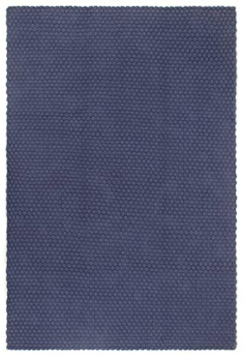 vidaXL Alfombra de Yute Tejida a Mano Estampado Azul Oscuro 150 cm