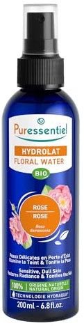 Puressentiel - Hydrolat de Rose Bio - 100 pourcent d'Origine Naturelle - Idéal pour peaux ternes en perte d'éclat - 200 ml