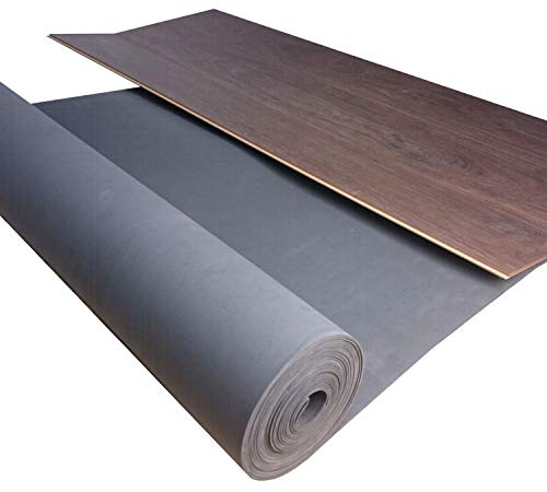 uficell Multisound Akustik Trittschalldämmung für Parkett- und Laminatböden - Trittschallverbesserung ca. 21 dB (3 mm Stärke, 30 m² | 2 Rollen)