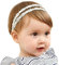 LENTQIUTT 1 Pcs Baby Double Lace Elastic Headband Elastischer Haarreif Soft Bow Headband Mädchen Haarschmuck