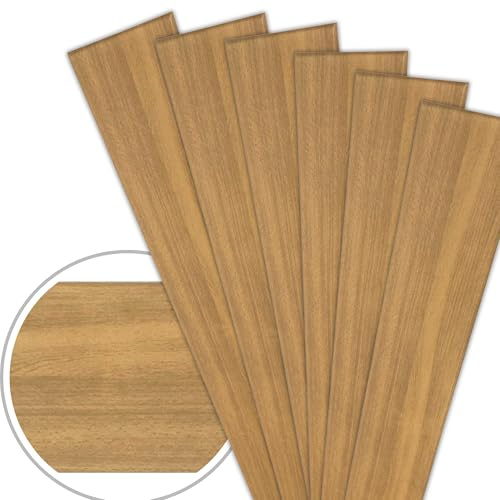 Eurodeco 20m² / 120 Stück Deckenplatten Deckenpaneele Deckenverkleidung Holzoptik Holzimitat Polystyrol XPS Imitat Wandpaneelen P05 Styropor 100x16,7cm