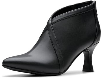 Clarks Kataleyna Sol Pump för kvinnor, Svart läder, 37.5 EU