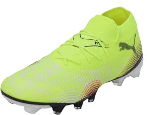 PUMA Damen Future 8 Match FG/AG WN's Fussballschuh, Yellow ALERT Aged Silver-Sun Struck, 38 EU