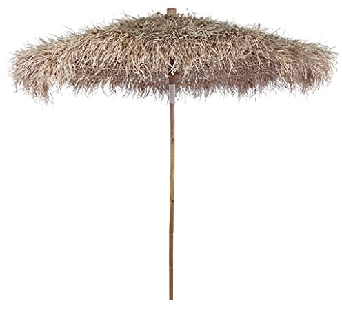 BUKSCYJS Ombrellone,Ombrelloni da spiaggia,mbrellone da giardino,Ombrellone in Bambù 270 cm Parasole in Foglie di Banano Per balconi, giardini, terrazze e
