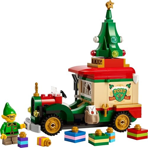 LEGO Santa's Delivery Truck Toy - Colourful Festive Decor Model incl. a Christmas Tree, Presents, Ornaments and an Elf Minifigure for 8+ Year Old Boys & Girls - 40746