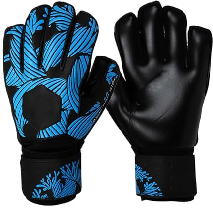 ETUCYNG Guanti da portiere, con antiscivolo per allenamento, robusti guanti da portiere per adulti, per bambini e ragazzi, per attività sportive all'aria aperta, scuola e campo sportivo