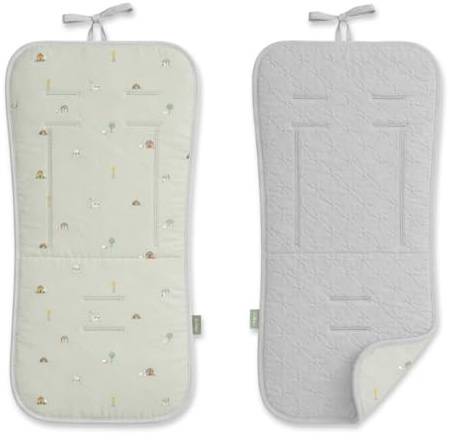 Danielstore Colchoneta Silla Paseo Universal Funda Carrito Bebé Transpirable Reversible Colchón Carro Bebé Verano Antideslizante Altura Ajustable