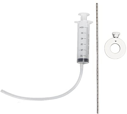 Tbest Herramienta Universal de Medición de Aceite de Horquilla para Suspensión de Motocicleta, Kit de Medición y Ajuste de Aceite de Alta Precisión con Diseño a Prueba de Fugas, Material Resistente