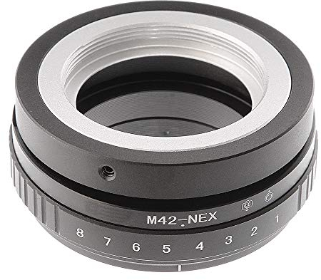 Shuangyu Tilt-Shift Objectif rotatif à 360° pour objectif M42 sur appareil photo Sony E-Mount NEX-3 NEX-3N NEX-5 NEX-5 NEX-F3 A6000 A5000 A3000 Alpha A7 A7R DSLR