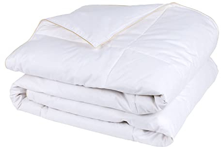 PIKOLIN Home - Edredón Nórdico de Plumón Otoño Invierno 250 gr | 260x240 | Cama 180 | Relleno Nórdico | Exterior Algodón | Transpirable | Extrasuave
