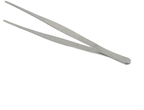 Pinzette per barbecue in stile gourmet con design ergonomico, eccellenti per grigliare e servire in modo preciso (18 cm)