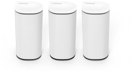 Linksys Velop Micro 7 Dual-Band BE5000 Wi-Fi 7 Mesh System | 4 WiFi Streams up to 5 Gbps | 6600 sq.ft. Coverage | Supports Internet Plans up to 2.5 Gbps | 3-Pack