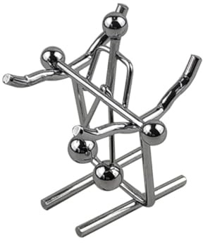 Kisangel Figurine Métal Miniature Équilibre avec Balle Oscillante pour Décoration Bureau Maison Science Physique