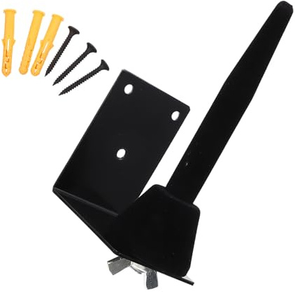 FUTUREORYY Soporte de Pared para Clarinete y Flauta de Hierro Negro, Diseño Montado en Pared, Instalación Fácil 3 Tornillos, Juego de 1 Set Dual Uso