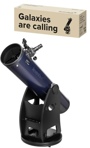 Levenhuk New Skyline Plus 8 (204/1200) Télescope Dobson Newtonien | Grande Ouverture 204 mm, Robuste et Stable, Miroir Parabolique, Réflectivité 92–95 %, Idéal pour Explorer le Ciel Profond