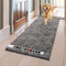 Muddy Mat® AS-SEEN-ON-TV Highly Absorbent Microfiber Door Mat and Pet Rug, Non Slip Thick Washable Area and Bath Mat Soft Chenille for Kitchen Bathroom Bedroom Indoor and Outdoor - Grey Runner 59X24