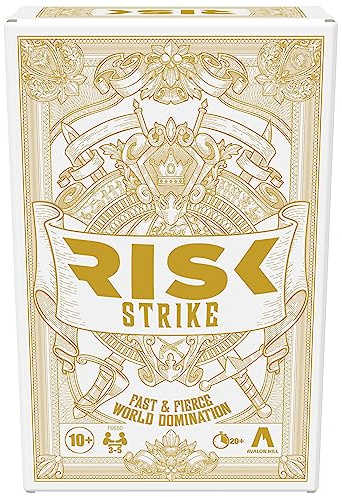Hasbro Gaming Risk Strike Cards and Dice Game, Quick-Playing Strategy Card Game for 2-5 Players, 20 Min. Average, Family Games, Party Games
