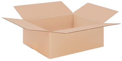 Förpackning vikbara kartonger 395 x 295 x 140 mm brun (yttermått 400 x 300 x 150 mm) KK 86, 1-vågig fraktkartong för medelstora varor, DHL-paket, DPD GLS-kartonger (100 stycken)