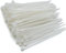 200 Stück Mini Kabelbinder Weiß 100 x 2.5 mm MgcTolBox Nylon Kabelbinder Transparent UV-Beständig | Kabelbinder Weiss Set für Kabelmanagement, Gartenarbeit, Draussen, Zäunen