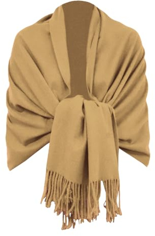 Van Der Rich ® - Echarpe Douce mélange Cachemire Laine - Femme (17-Camel)