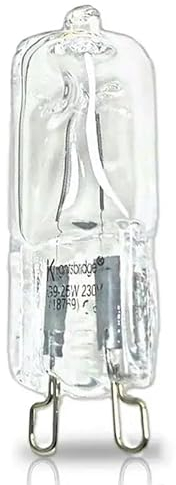 LIGHBIB Lampada Da Forno G9 Da 40 W, Resistente Alle Alte Temperature, Durevole, Con Lampadina Alogena Per Frigoriferi, Forni, Ventilatori,40w,2pz