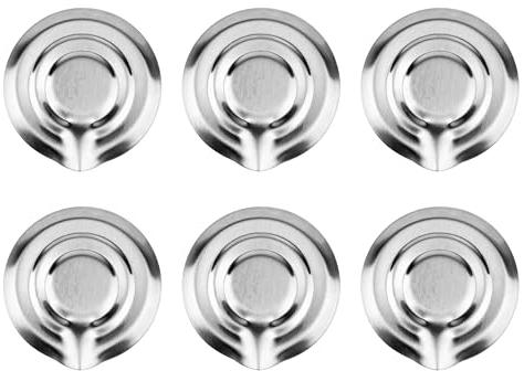 Pot Minder Stainless Steel 6 Pcs - Pot Watcher/Control Disc to Safeguard Cooking in Kitchen - Pot Boil Over Preventer Pasta, Soups and Milk