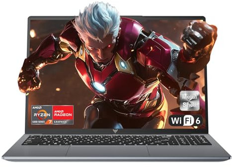 ACEMAGIC Laptop 16 Inch FHD Display,Ryzen7 5825U,16 Thread,4.5GHz,16GB DDR4 512GB SSD M.2,Metallgehäuse Computer,Backlit Keyboard,WiFi 6, BT5.2, HDMI, Typ C,hohe Leistung