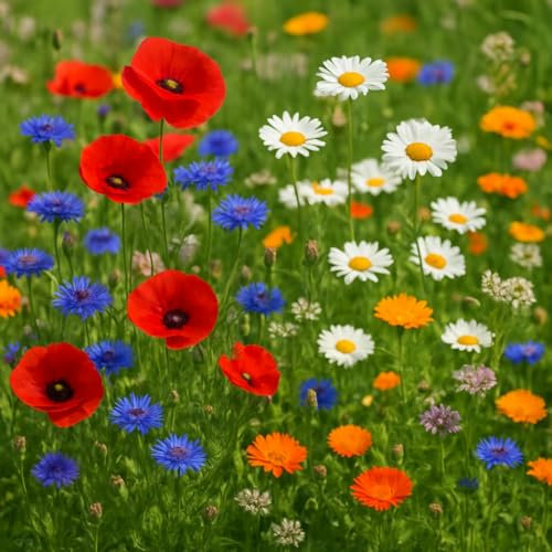 300 graines Fleurs à semer - Le Grenier d'Abondance - DOUCE FRANCE – Mélange de Fleurs