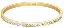 Rosefield Tennis Collection Bracciale Bangle da Donna con Cristalli in Acciaio Inossidabile