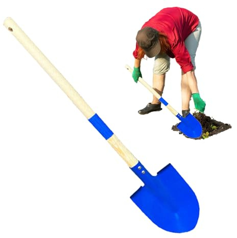 Kids Gardening Tool Set - Children’s Shovel | Beach Sand Play Tool | Outdoor Garden Digging Toy, Wood & Iron Construction, Detachable Handle Rake And , Educational Planting Toy For Kids And Toddl