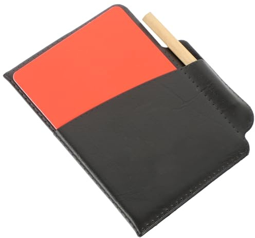 ULTECHNOVO Set Arbitre Football avec Cartes Rouge et Jaune Kit Arbitrage Portable et Pratique Accessoires Durables pour Matchs Sportifs Facilité Utilisation et Rangement Compact