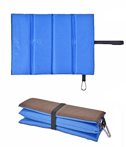 DealKits Sitzkissen Outdoor Faltbar mit Karabiner, Sitzmatte Wasserdicht Sitzauflage für Camping Wandern Picknick Spielplatz,aus Oxford-Stoff, gegen Kälte, Schmutz, Hitze