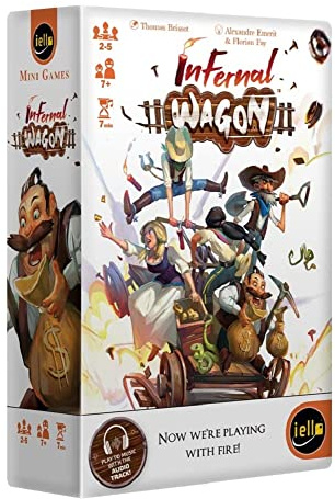 Iello | Infernal Wagon | Board Game | Ages 7+ | 2 to 5 Players | 7 mins Minutes Playing Time