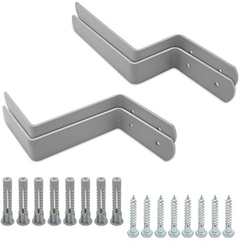 ARLI Wandhalterung für Festzeltgarnitur Bierbank + Bierbanktisch Aufhängung Wandhalter für 1 Tisch und 2 Bänke Biertisch Garnitur Set inkl. Befestigungsmaterial Schrauben + Dübel