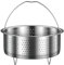 TNSLAND Vaporera Acero Inoxidable Cesto de Vaporera de Acero Inoxidable, Cesta de Vapor Inoxidable Cesta Vaporera de Verduras, Cesta de CoccióN al Vapor Calibre: 17.5cm